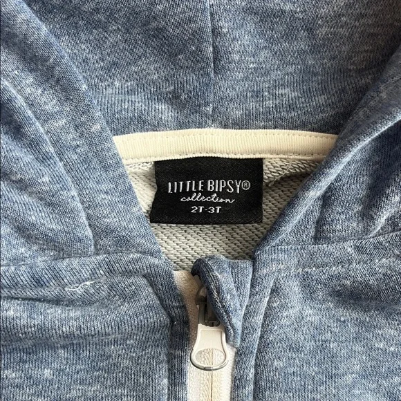 Little Bipsy Blue Zip-Up Hoodie - Picture 2 of 5